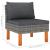 Set mobilier de grădină cu perne, 5 piese, gri, poliratan GartenMobel Dekor