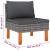 Set mobilier de grădină cu perne, 6 piese, gri, poliratan GartenMobel Dekor