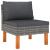 Set mobilier de grădină cu perne, 6 piese, gri, poliratan GartenMobel Dekor
