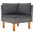 Set mobilier de grădină cu perne, 6 piese, gri, poliratan GartenMobel Dekor