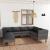 Set mobilier de grădină cu perne, 8 piese, gri, poliratan GartenMobel Dekor