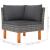 Set mobilier de grădină cu perne, 8 piese, gri, poliratan GartenMobel Dekor