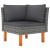 Set mobilier de grădină cu perne, 12 piese, gri, poliratan GartenMobel Dekor