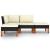 Set mobilier de grădină cu perne, 4 piese, negru, poliratan GartenMobel Dekor