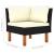 Set mobilier de grădină cu perne, 5 piese, negru, poliratan GartenMobel Dekor