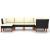 Set mobilier de grădină cu perne, 6 piese, negru, poliratan GartenMobel Dekor