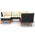Set mobilier de grădină cu perne, 6 piese, negru, poliratan GartenMobel Dekor