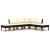 Set mobilier de grădină cu perne, 6 piese, negru, poliratan GartenMobel Dekor