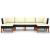 Set mobilier de grădină cu perne, 6 piese, negru, poliratan GartenMobel Dekor