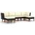 Set mobilier de grădină cu perne, 6 piese, negru, poliratan GartenMobel Dekor