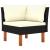 Set mobilier de grădină cu perne, 6 piese, negru, poliratan GartenMobel Dekor