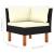 Set mobilier de grădină cu perne, 6 piese, negru, poliratan GartenMobel Dekor