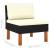 Set mobilier de grădină cu perne, 6 piese, negru, poliratan GartenMobel Dekor