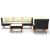 Set mobilier de grădină cu perne, 6 piese, negru, poliratan GartenMobel Dekor