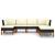 Set mobilier de grădină cu perne, 7 piese, negru, poliratan GartenMobel Dekor