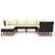 Set mobilier de grădină cu perne, 8 piese, negru, poliratan GartenMobel Dekor