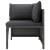 Set mobilier de grădină cu perne, 3 piese, gri, poliratan GartenMobel Dekor