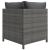 Set mobilier de grădină cu perne, 6 piese, gri, poliratan GartenMobel Dekor