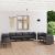 Set mobilier de grădină cu perne, 10 piese, gri, poliratan GartenMobel Dekor