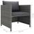 Set mobilier de grădină cu perne, 12 piese, gri, poliratan GartenMobel Dekor