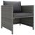 Set mobilier de grădină cu perne, 12 piese, gri, poliratan GartenMobel Dekor