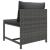 Set mobilier de grădină cu perne, 12 piese, gri, poliratan GartenMobel Dekor