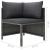 Set mobilier de grădină cu perne, 12 piese, gri, poliratan GartenMobel Dekor