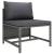 Set mobilier de grădină cu perne, 12 piese, gri, poliratan GartenMobel Dekor
