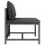 Set mobilier de grădină cu perne, 12 piese, gri, poliratan GartenMobel Dekor