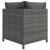 Set mobilier de grădină cu perne, 12 piese, gri, poliratan GartenMobel Dekor