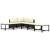 Set mobilier de grădină cu perne, 6 piese, negru, poliratan GartenMobel Dekor