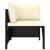 Set mobilier de grădină cu perne, 7 piese, negru, poliratan GartenMobel Dekor