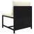 Set mobilier de grădină cu perne, 7 piese, negru, poliratan GartenMobel Dekor
