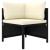 Set mobilier de grădină cu perne, 7 piese, negru, poliratan GartenMobel Dekor