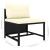 Set mobilier de grădină cu perne, 9 piese, negru, poliratan GartenMobel Dekor