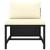 Set mobilier de grădină cu perne, 9 piese, negru, poliratan GartenMobel Dekor