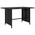 Set mobilier de grădină cu perne, 10 piese, negru, poliratan GartenMobel Dekor