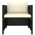 Set mobilier de grădină cu perne, 8 piese, negru, poliratan GartenMobel Dekor