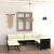Set mobilier de grădină cu perne, 8 piese, negru, poliratan GartenMobel Dekor