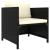 Set mobilier de grădină cu perne, 12 piese, negru, poliratan GartenMobel Dekor