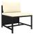 Set mobilier de grădină cu perne, 12 piese, negru, poliratan GartenMobel Dekor