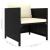 Set mobilier de grădină cu perne, 12 piese, negru, poliratan GartenMobel Dekor