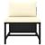 Set mobilier de grădină cu perne, 12 piese, negru, poliratan GartenMobel Dekor