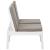 Set mobilier de grădină cu perne, 3 piese, alb, plastic GartenMobel Dekor