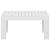 Set mobilier de grădină cu perne, 3 piese, alb, plastic GartenMobel Dekor