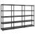 Raft de depozitare 5 niveluri negru 274,5x45,7x185 cm, plastic GartenMobel Dekor