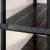 Raft de depozitare cu 5 polițe, negru, 366x45,7x185 cm, plastic GartenMobel Dekor
