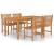Set mobilier grădină, 5 piese, lemn masiv de tec GartenMobel Dekor