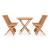 Set mobilier de exterior pliabil, 7 piese, lemn masiv de tec GartenMobel Dekor