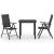 Set mobilier de grădină, 3 piese, negru GartenMobel Dekor